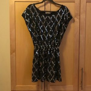 Arden B Cute Sequin Sparkle Sweater Dress XS